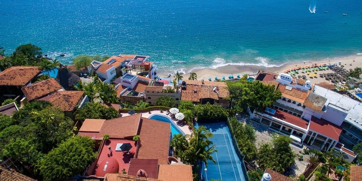 Puerto Vallarta Romantic Zone vacation villa with pool, views, tennis